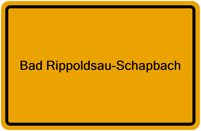 Handelsregisterauszug Bad Rippoldsau-Schapbach